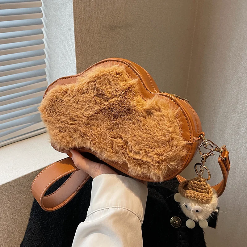 

Женская сумка из ПУ кожи, с плюшевой подкладкой