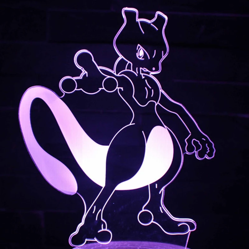 

Набор аксессуаров для ночсветильник покемона, акриловая доска в форме Пикачу, детская игрушка, подарок на день рождения, аниме Декор