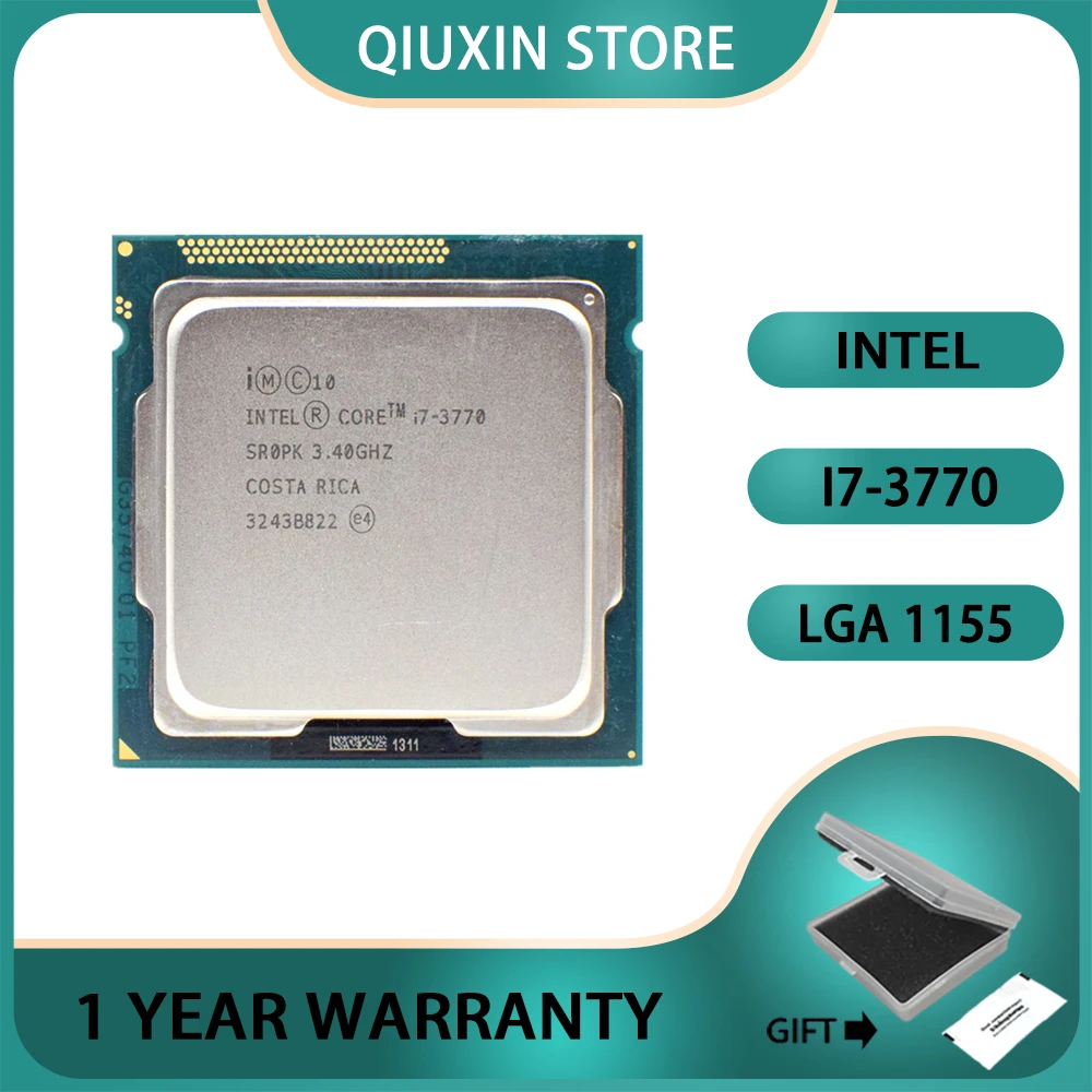 Intel Core i7-3770 i7 3770 CPU Processor 8M 77W 3.4 GHz Quad-Core Eight-Thread  LGA 1155