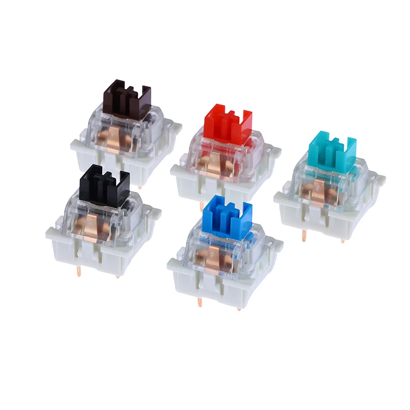 10pcs Dustproof Outemu Switch for Mechanical Gamer Keyboard Axis Black CyanTea Green Red Linear Clicky Tactile MX Switches Game