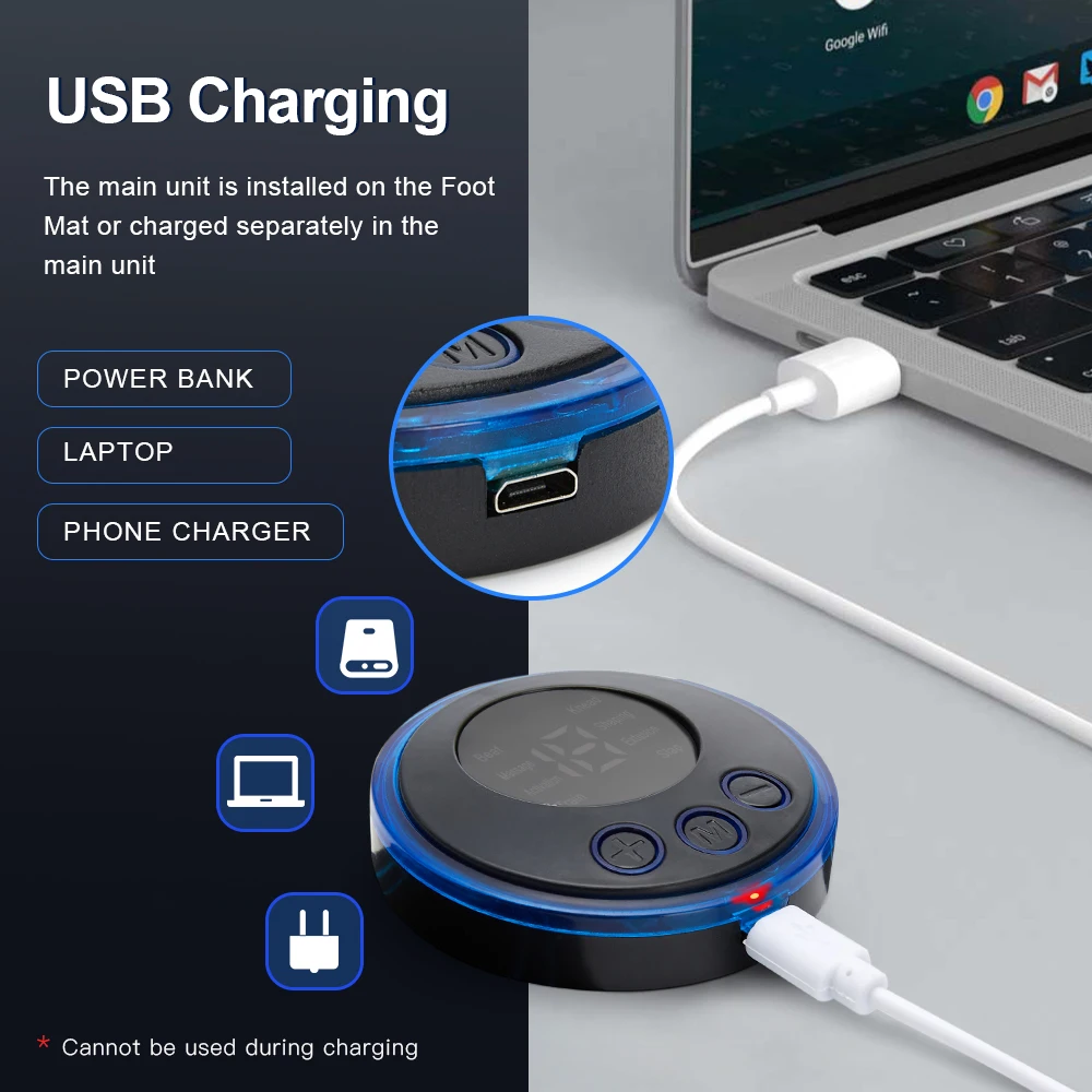 EMS Foot Massager Pad Portable Foldable Massage Mat Pulse Muscle Stimulation Improve Blood Circulation Relief Pain Relax Feet |