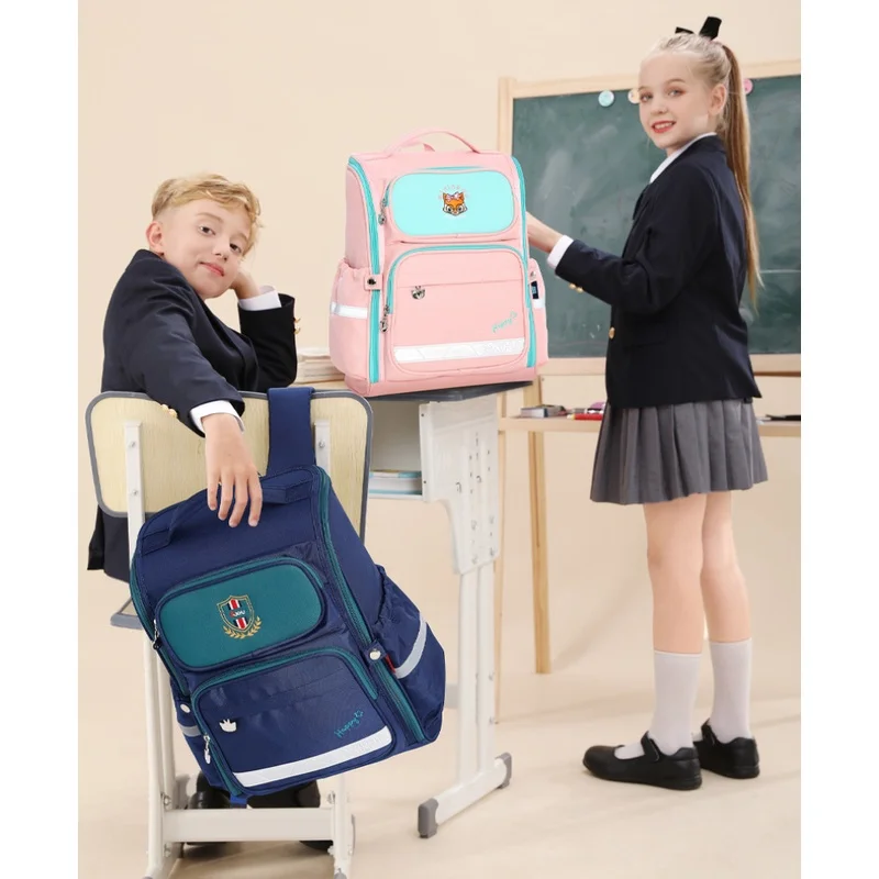 Boy Girl Primary School Students High-capacity Schoolbags New Children Fashion Backpacks for Grades 1-6 All-match Drop Shipping