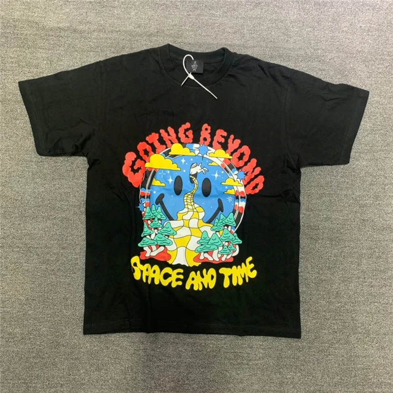 

22ss Hip-Hop Kanye West CPFM.XYZ T Shirt Men Women Market Top Tee Cactus Plant Flea Market short sleeves T-shirts