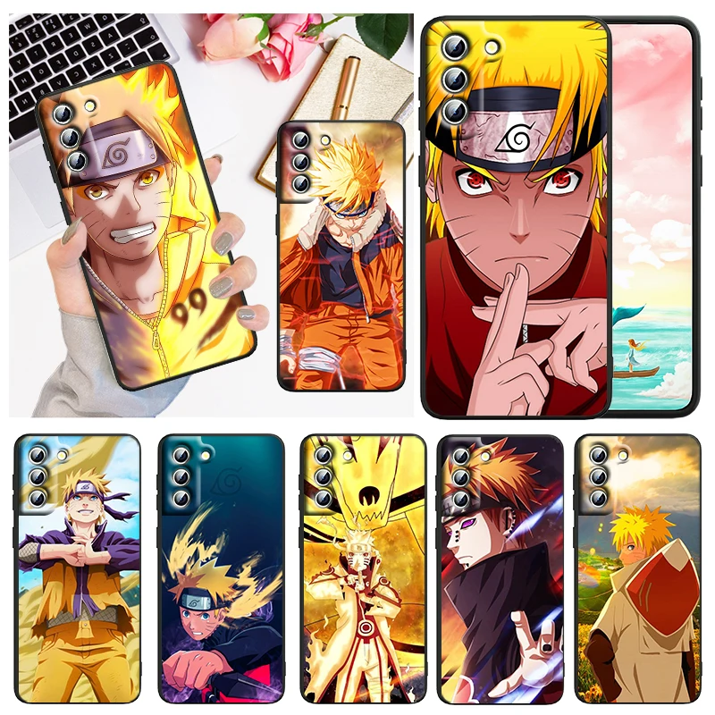 

Fashion Naruto Cool For Samsung Galaxy S22 S21 S20 FE Ultra Pro Lite S10 5G S10E S9 S8 Plus Black Soft Capa Phone Case