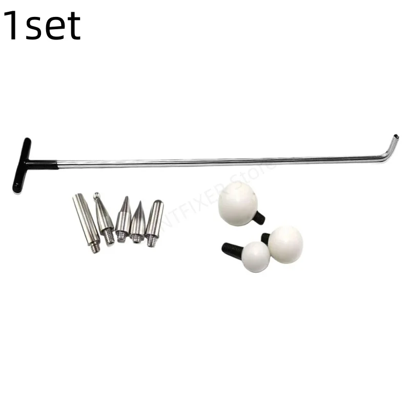 

Набор инструментов для ремонта вмятин автомобиля, одинарный крючок, набор из трех частей для ремонта вмятин и бамперов, сменная головка двойного назначения