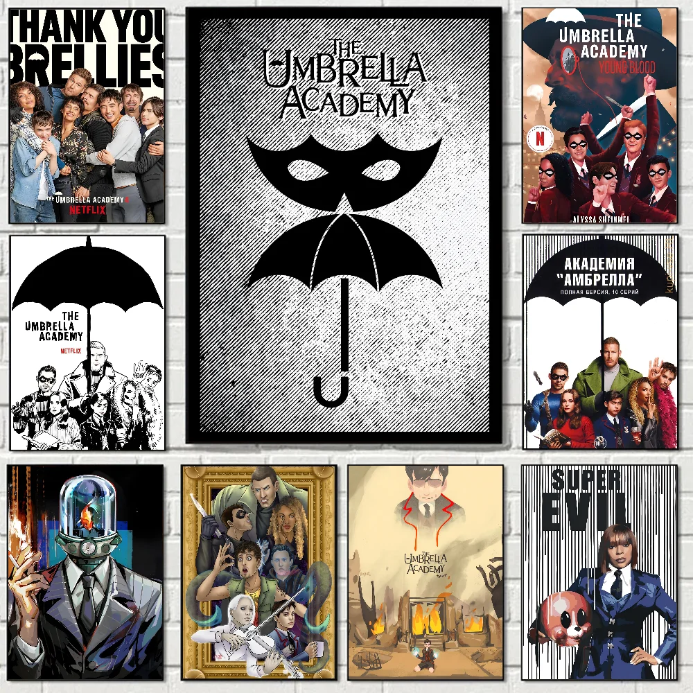 Винтажный постер Академии Амбрелла печать на бумаге домашняя гостиная спальня