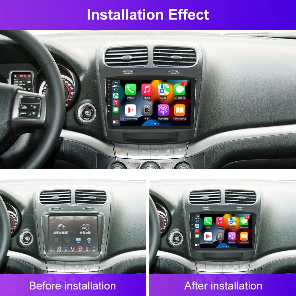 9-дюймовый Android 13.0 для Dodge Journey Fiat Leap Freemont 2011-2020 автомобильный GPS Navi мультимедийный