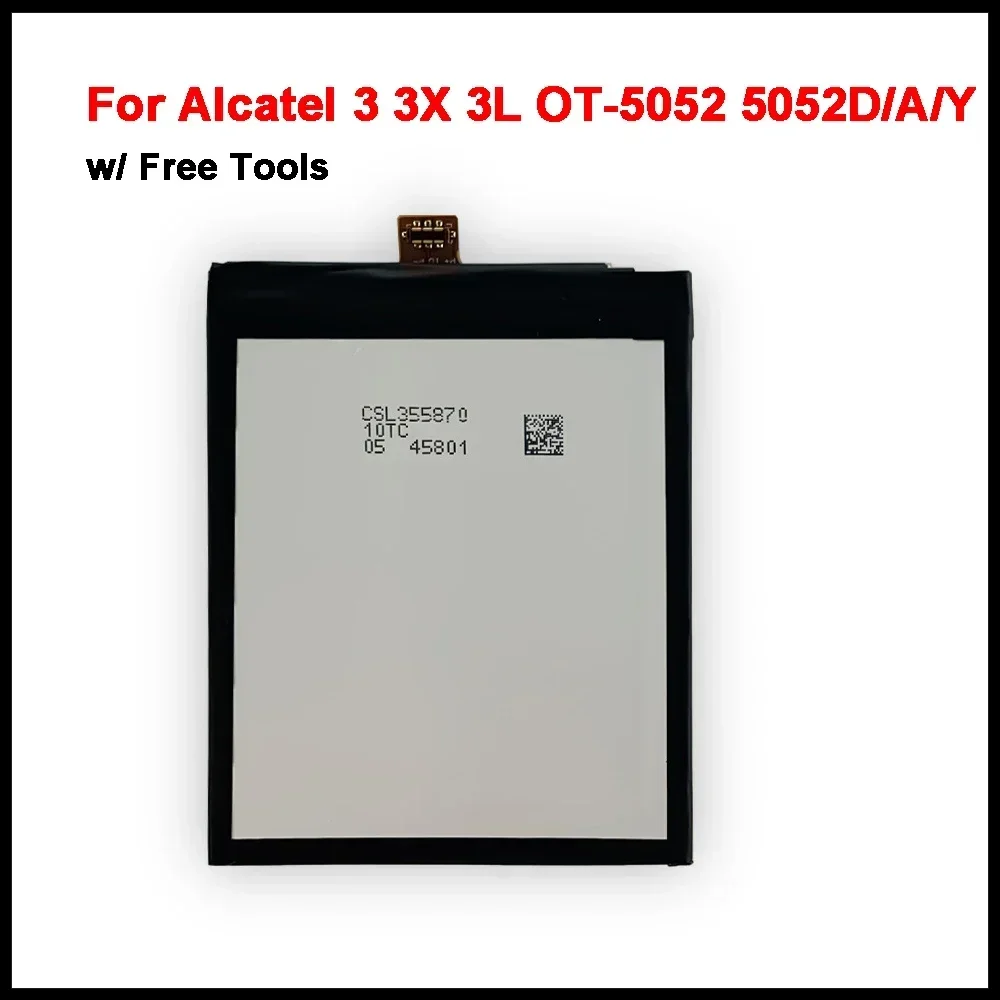 Аккумулятор TLp029D1 3000 мАч для мобильного телефона Alcatel 3 3X 3L 2018 OT-5052 5052D/A/Y 5 OT-5086 5086D/Y/A