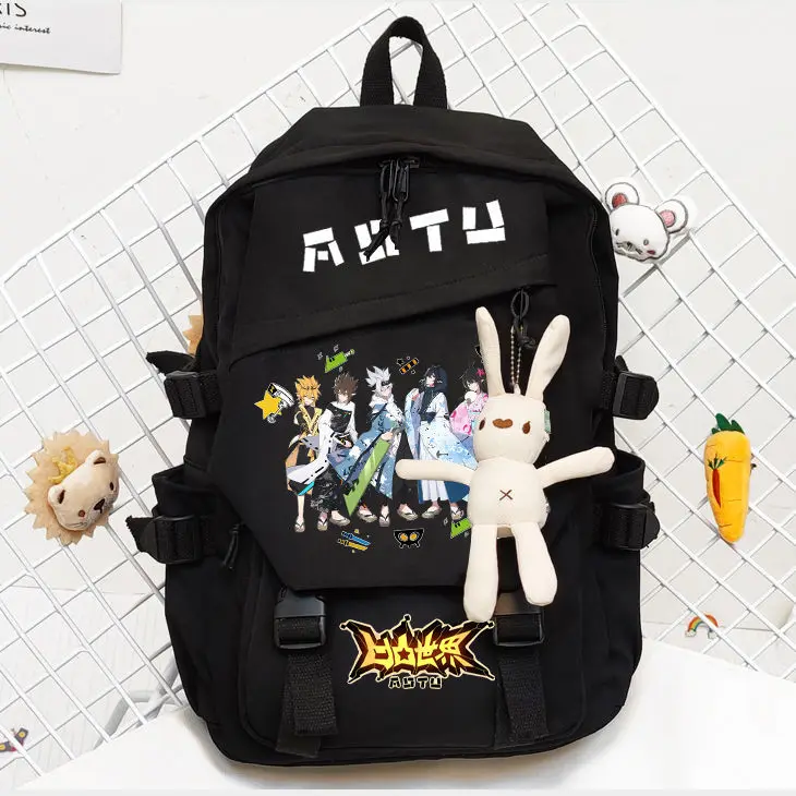 

Anime AOTU World Godrose Anmicius Grey Merch Cute Japanese Cartoon Unisex Fashion School Backpack Student Bag for Kids Teenagers