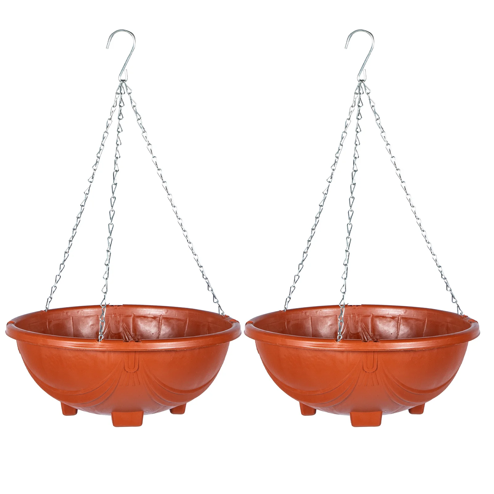 

2 набора бытовых подвесных пластиковых цветочных контейнеров для выращивания растений на балконе