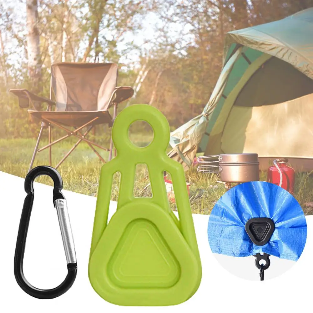 

Карабин с навесом, высокопрочный, ветрозащитный, без пробивания отверстий, фиксированный, для палатки, альпинизма, треугольный зажим, 1 комп...