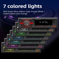 Uniwersalne Radio samochodowe 1 Din Radio samochodowe Stereo Bluetooth 12V MP3 odtwarzacz Audio w desce rozdzielczej AUX/FM/USB/BT wsparcie znaleźć asystenta głosowego samochodu 2