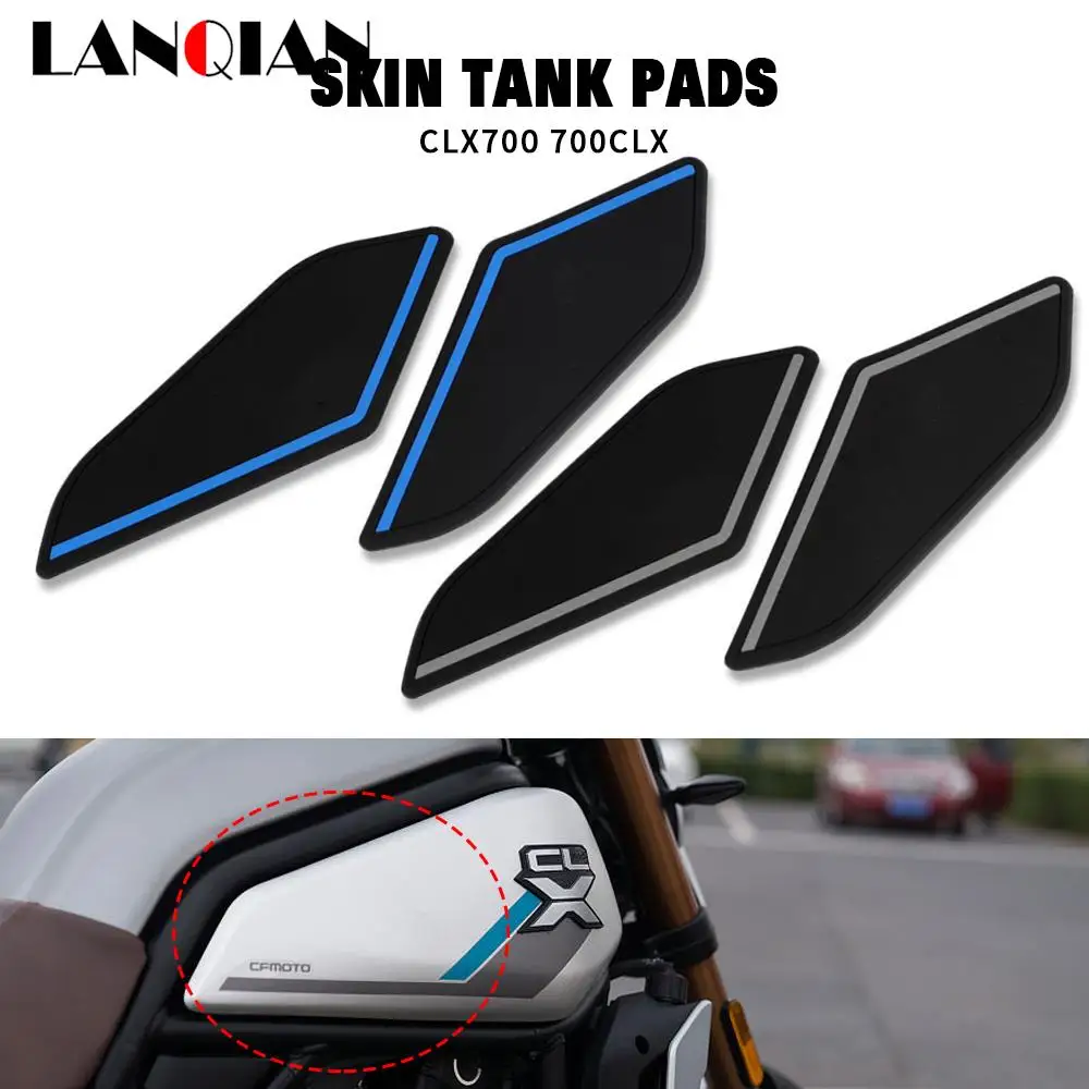 

For CFMOTO 700CLX 700 CL-X CLX 700 CLX700 Motorcycle Protector Anti slip Tank Pad Sticker Gas Knee Grip Traction Side 3M Decal