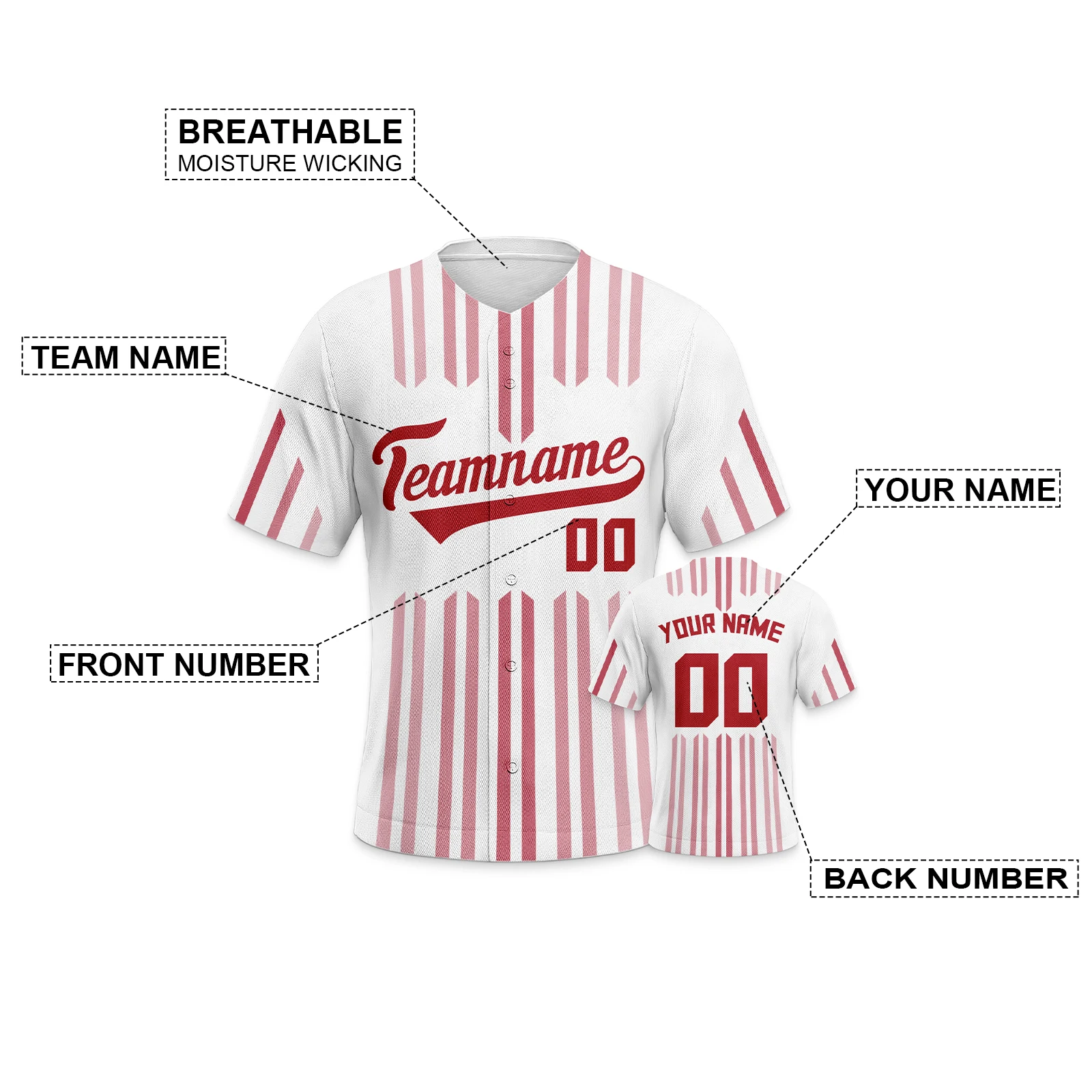 Бейсбольный трикотаж на заказ 3D сублимационное имя номер персонализированные