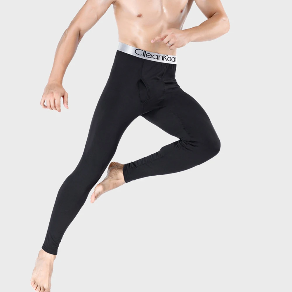 

Trousers Mens Pants Bulge Pouch Long Johns Long Pants M~2XL Polyester Sleepwear Comfortable Compression Pants Leggings