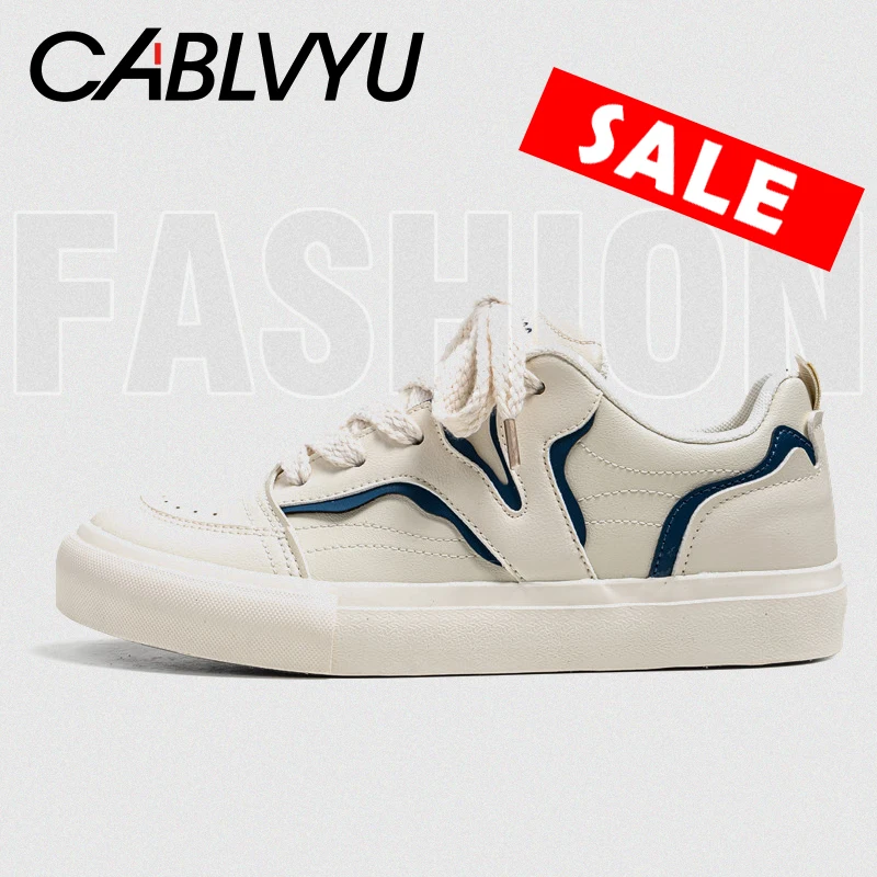 

CABLVYU Men's Shoes Casual Shoes Low Upper Trend Sneaker Shoes Skateboarding Autumn and Winter Men Shoes Of All-Match Shoes