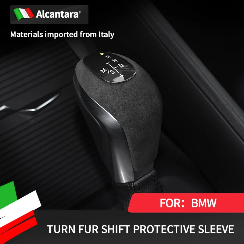 

Alcantara Suede Car Wrap Gear Shift Knob Cover Case Accessories For BMW X1 X2 F47 F48 F49 F39 16-19 2 Series Wagon F45 F46