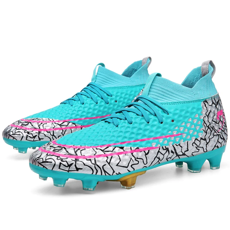 Stylish And Comfortable Adult Training Match Sports Football Shoes Outdoor Indoor Grass Sports Shoes For Youth Students 34-47#