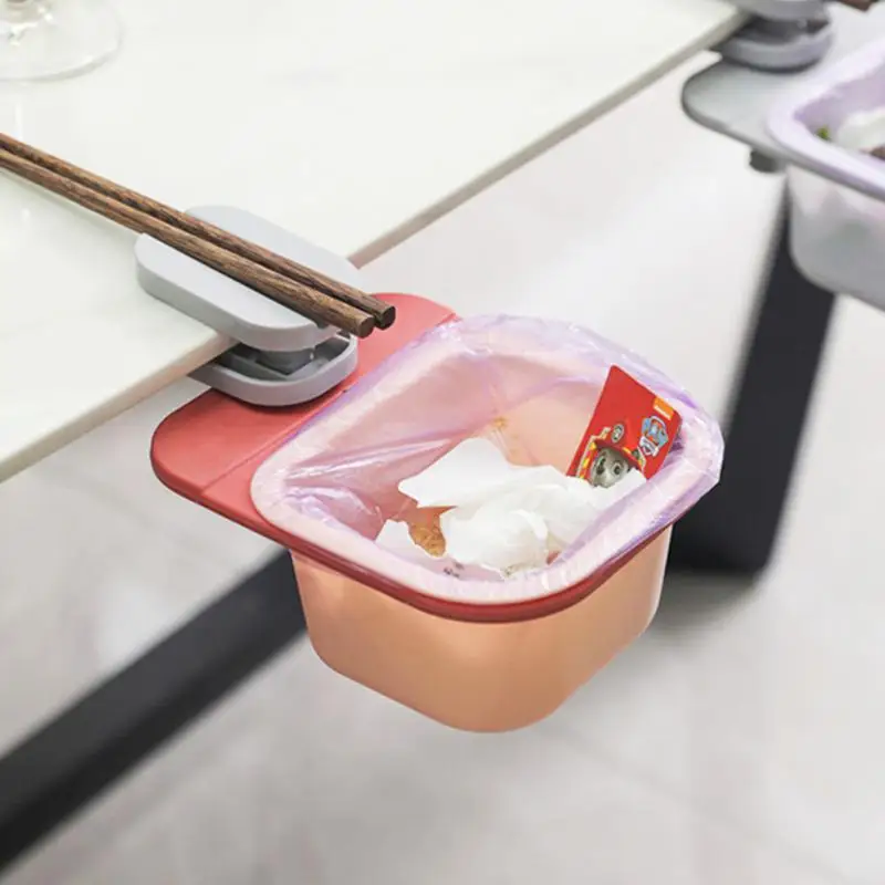 

Kitchen Residue Storage Box Rubbish Bin Desktop Trash Can Home Cabinet Door Hanging Trash Garbage Bin Can Kitchen Cleaning Tool