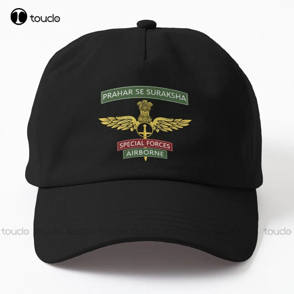 

Garud Commando Force Indian Special Force 1361 Dad Hat Woman Hats Outdoor Simple Vintag Visor Casual Caps Custom Gift Denim Caps