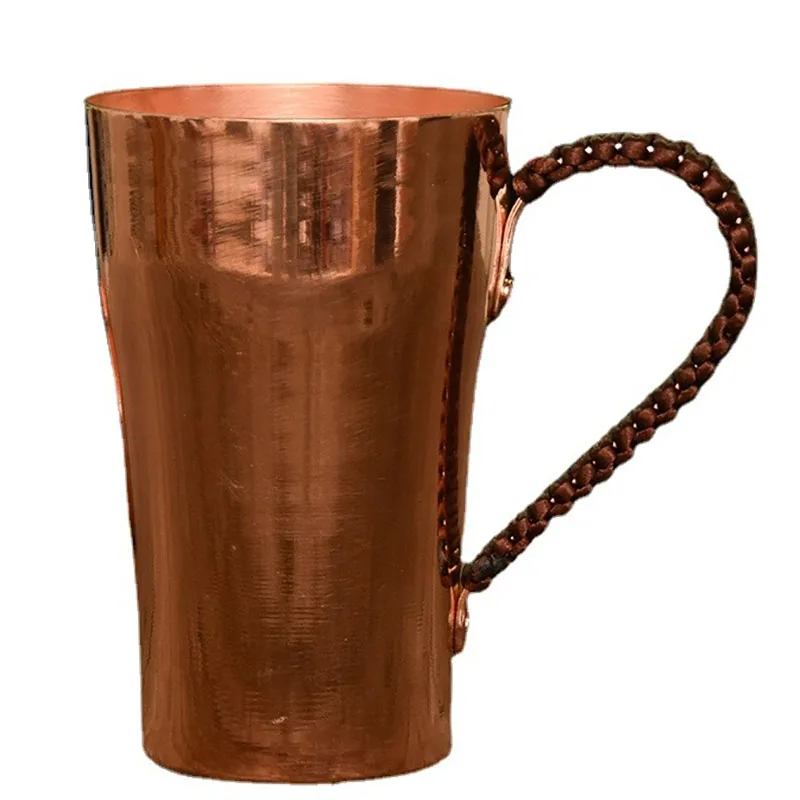 

Chinese Cups Handmade Copper Water Cups Vintage Tea Cup Moscow Mule Mugs Gold Coffee Cup Beer Mug Kitchenwear Tea Items 400ML