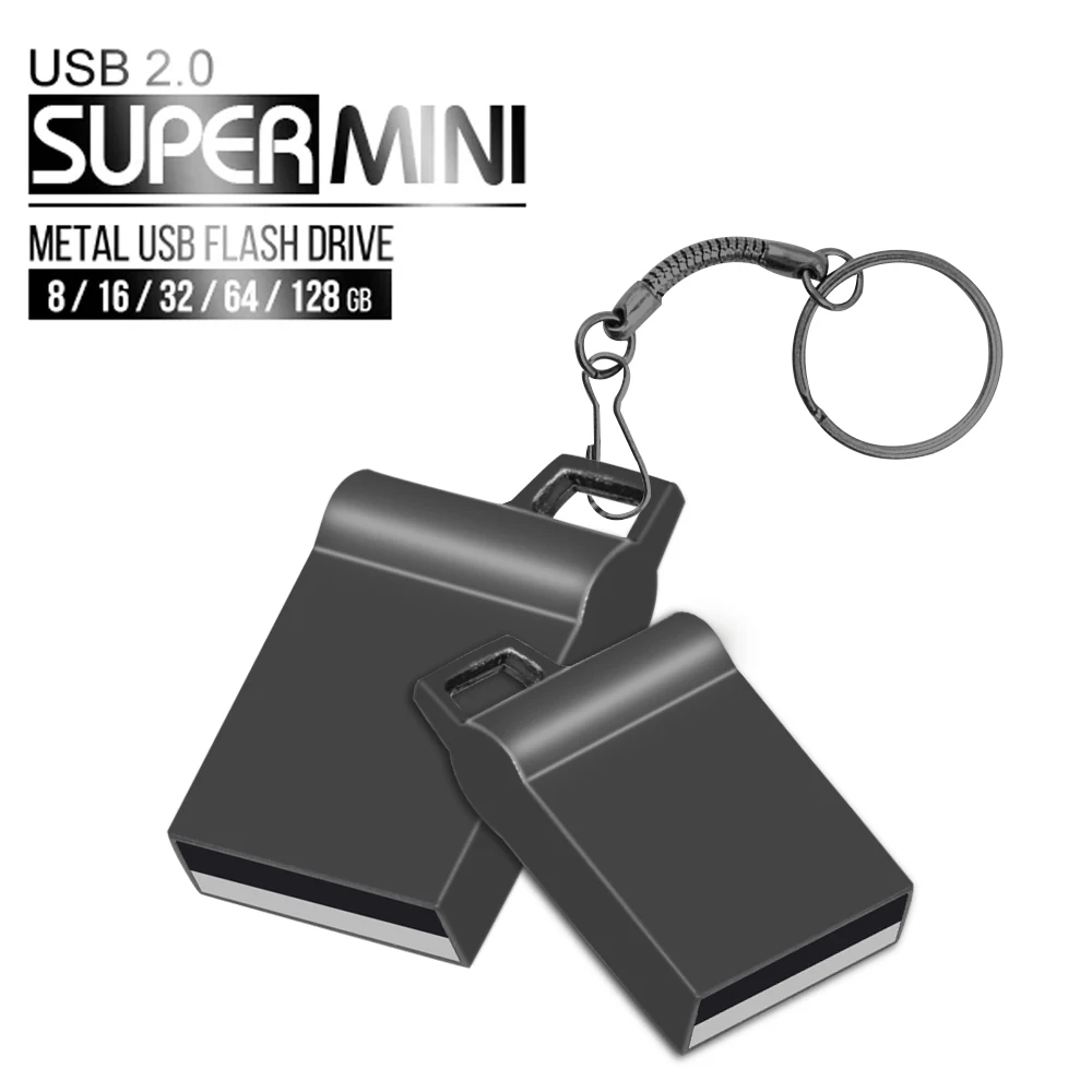 

Super mini Metal USB 2.0 Flash Drive 16GB 32GB 64GB pen drive usb stick Pendrive USB 2.0 Flash drive Memory Stick usb keychain