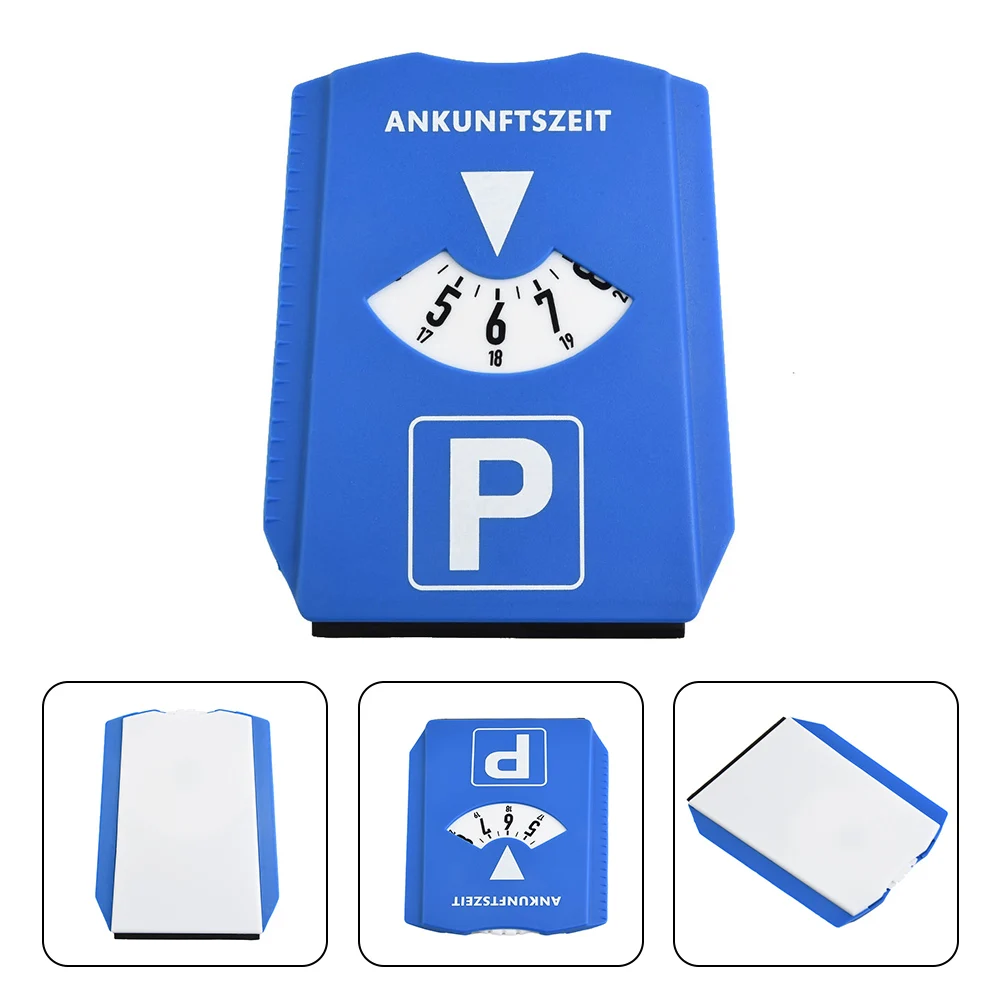 

Car Parking Disc Timer Clock Arrival Time Display Blue ABS Plastic Parking Time Tools 24 Parking Disc Parking Meters