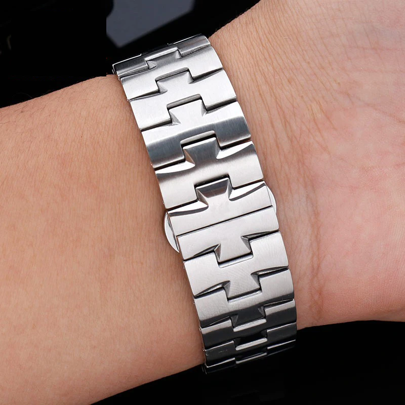 Stainless Steel Watch Band For VACHERON CONSTANTIN Strap Watchband Overseas 24mm*7mm Men's Watch Accessories