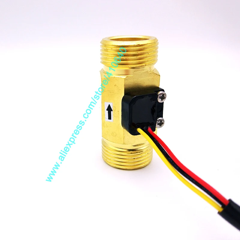Полный Медь G3/4 &quotDN20mm 2-45L/мин циркуляции Системы поток воды Сенсор расходомер 35*60