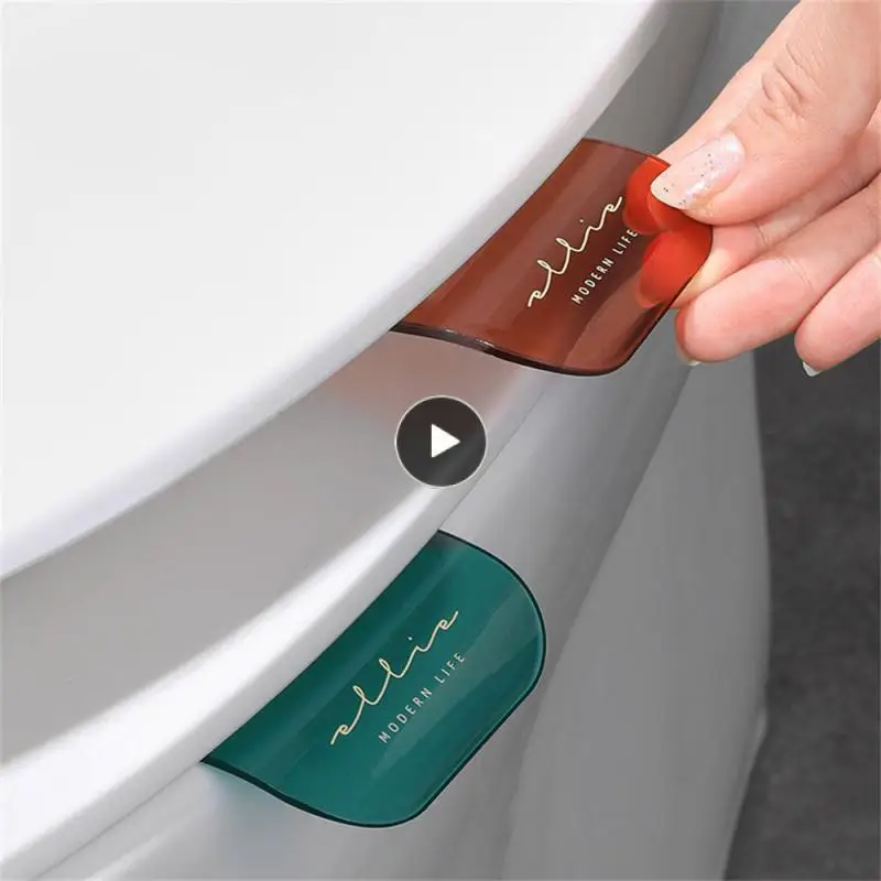 

Transparent Light Luxury Toilet Lid Toilet Lifting Device Seat Ring Flapper Toilet Seat Handle Flapper Holder Non-dirty Hand