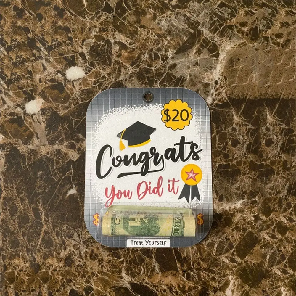 

Простые поздравления, выпускная поздравительная открытка, выпускная копилка, поздравительная открытка с зажимом для денег, держатель для д...