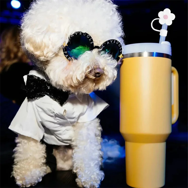 Симпатичная Соломенная Крышка Для Чашки Совместимая С Стаканами Емкостью 30 И 40