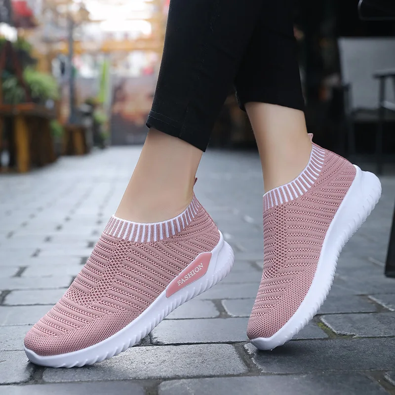 

2022 Women Vulcanized New Mesh Womens Shoes Casual Sneakers Slip On Shoe Tenis Feminino Zapatos De Zapatillas Mujer Plus Size