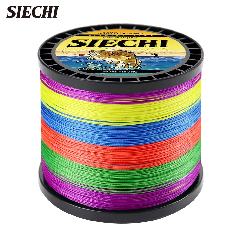 

SIECHI Brand X8 Series Fishing Lines 300M 500M 1000M 8 Strands Braided Line Multifilament PE Fishing Line 20LB-88LB 0.16-0.50mm