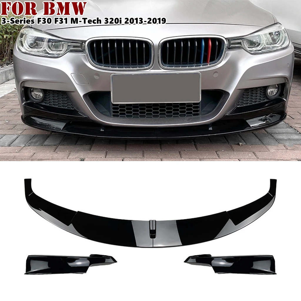 

1 Set Car Front Bumper Lip Body Kit Spoiler Bumper Canard Lip Splitter For BMW 3-Series F30 F31 M-Tech 320i 2013-2019