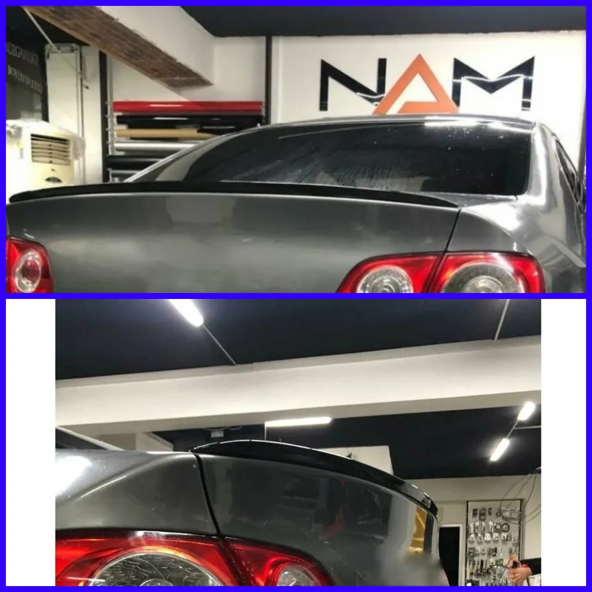 Спойлер заднего багажника для Volkswagen Passat B6 2005-2011 глянцевый черный