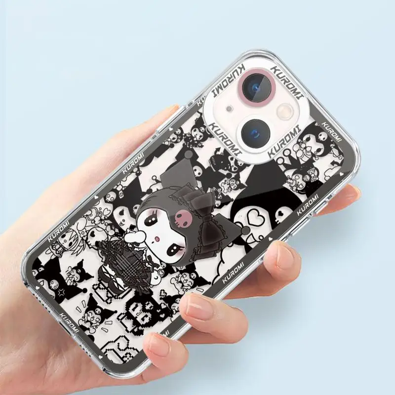 чехол для телефона iPhone 14 13 12 Mini 11 Pro Max 15 8 X XR XS MSX 6 6S 7 SE 15Plus Clear fundas cover Japan Super Cool Kurome Girl