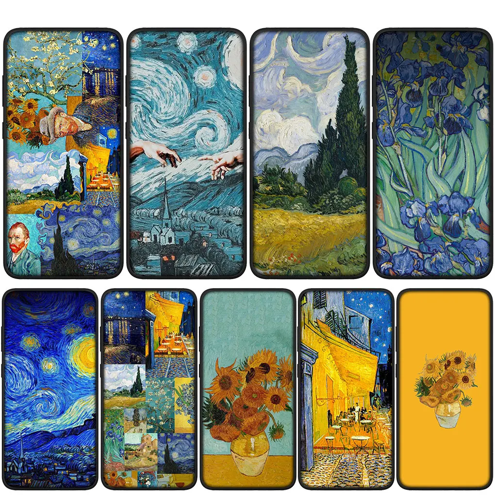 Чехол с рисунком Ван Гога для Xiaomi Redmi Note 11 10 9 8 Pro 9S 10S 11S 9A 9C 9T 10A 10C 8A K50 Чехол с рисунком Ван Гога для Xiaomi Redmi Note 11 10 9 8 Pro 9S 10S 11S 9A 9C 9T 10A 10C 8A K50