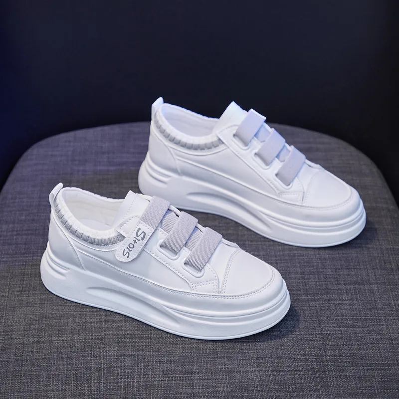 

White Shoes Women's New Spring Women's Thick-soled Platform Vulcanized Shoes Women Shoes
