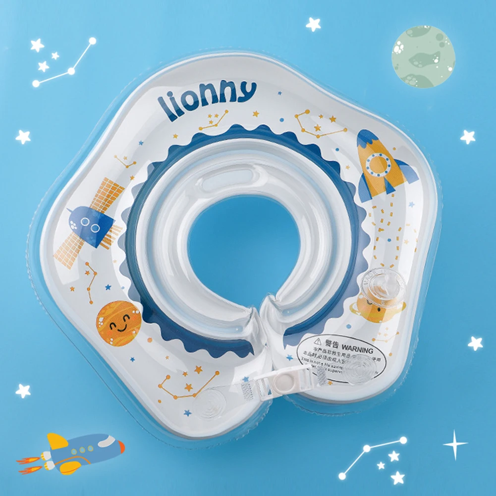 

Cartoon Floating Pool Swimming Ring Baby Inflatable Circle Portable Water Party Toys Neck Float Ring Tube Safety Swim Float Ring