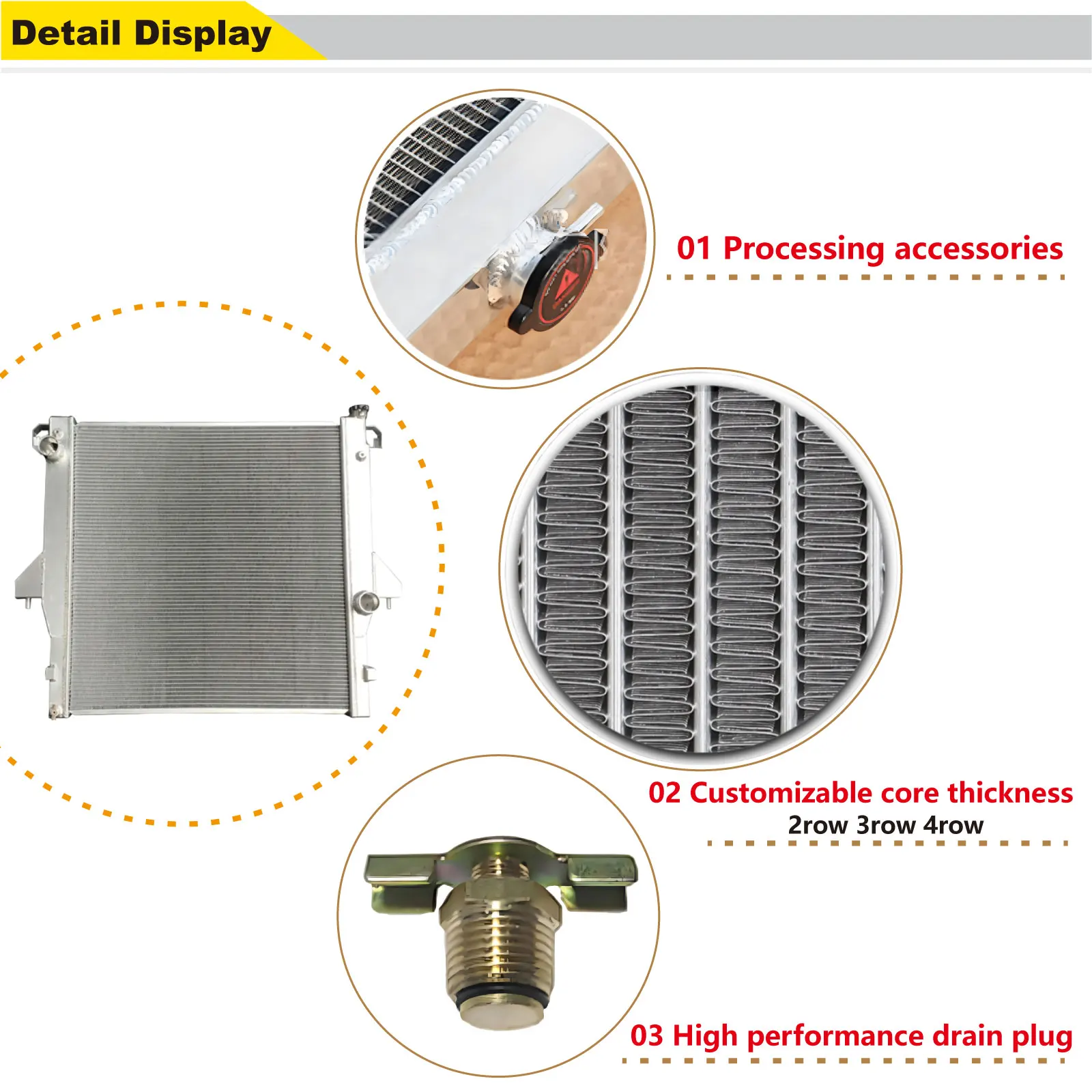 Алюминиевый радиатор + вентиляторы для Dodge Chassis Cab Ram 2500 3500 4500 5500 L6 5 9 л 6 7 2003-2009 годов