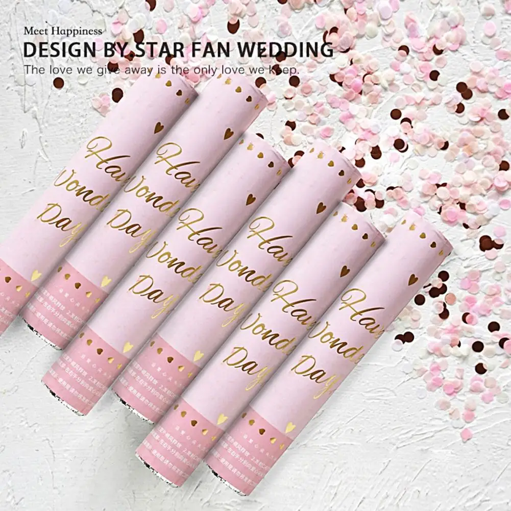 

Confetti Poppers Mini Handheld Confetti Cannon Tube Ultra Thin Confetti Salute Petal Rain Poppers Cannon Salute Party Decor