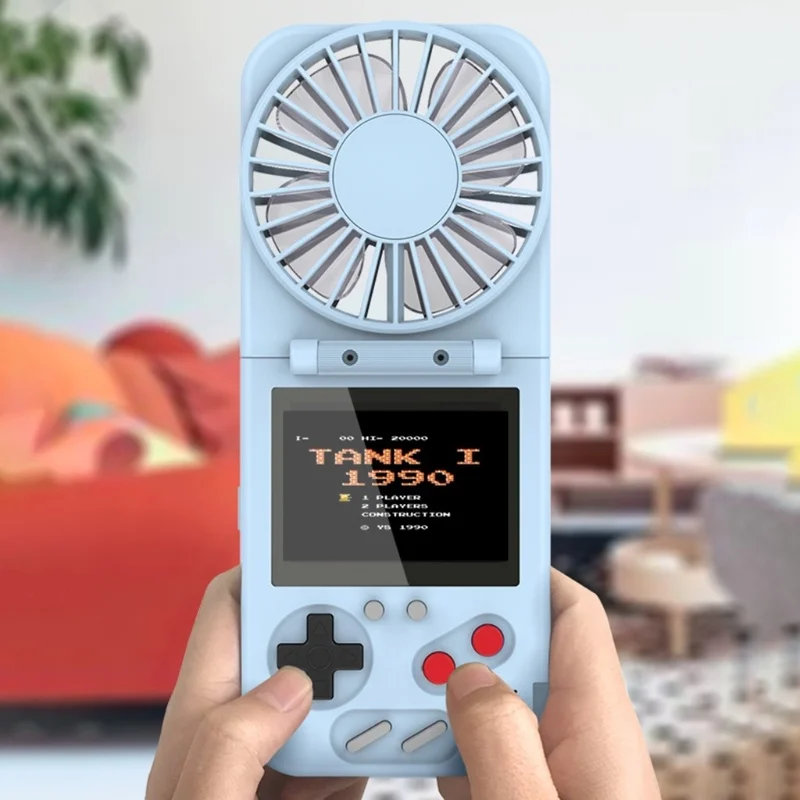 

Handheld Foldable Retro Game Console With Usb Fan Build In 500 In 1 Fc Game 8 Bit Portable Video Game Players Color Display Best