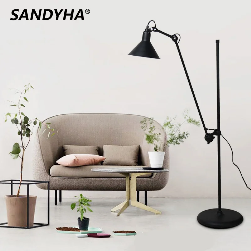 

Modern Up and Down Adjustable Led Floor Lamp Foldable Rotatable Table Standing Lamps Light for Living Room Lampara De Pie Salon