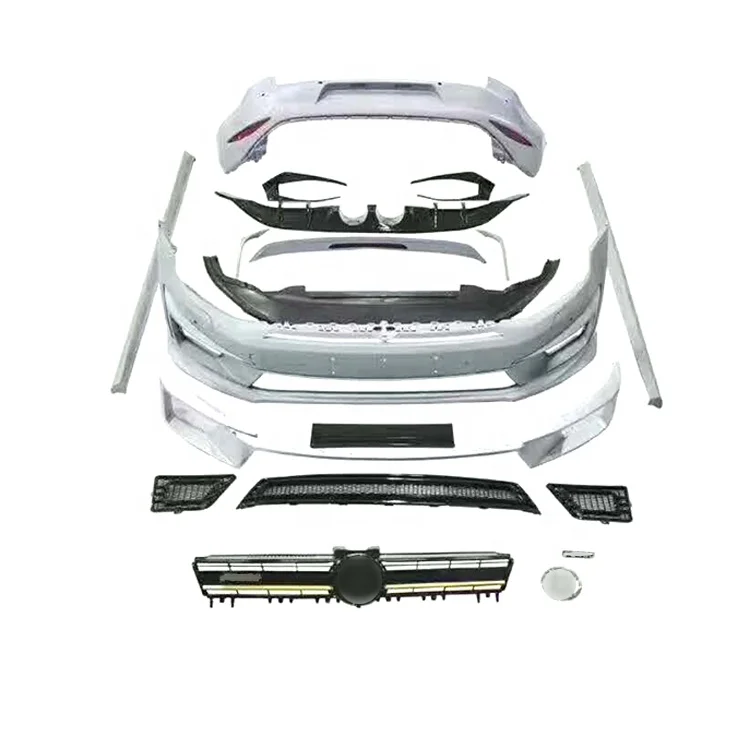 

Hot sale Body Kits front rear bumper side skirt For Volkswagen GOLF Refitted R400 Body kit bumper