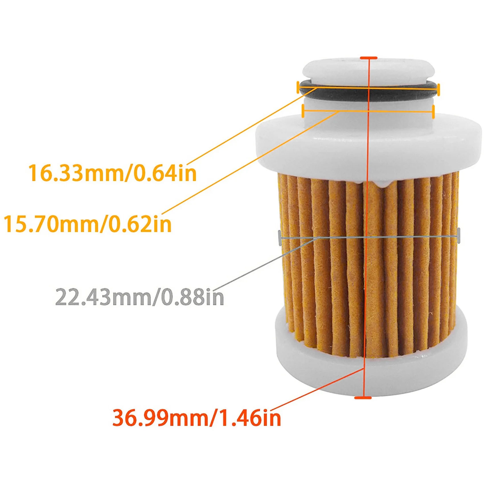 Топливный фильтр 6D8-WS24A-00 для двигателя Yamaha 40-115Hp F40A F50 T50 F60 T60 F70 F90 F115 желтый 4 шт.