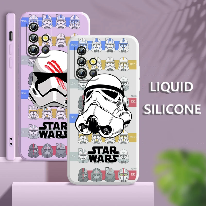 

Disney S-Star Warsrgvr For Samsung A04 S A71 A51 A42 A41 A30 A32 A21S A12 A11 A01 A02 4G 5G Liquid Rope Phone Case