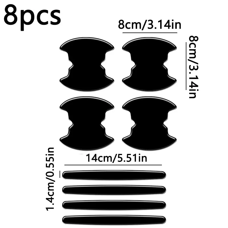 

8 шт., защитная пленка для дверной ручки автомобиля, чаша для дверной ручки, защита от царапин, автомобильная краска, защитны...