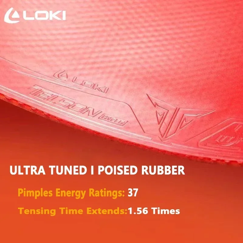 Оригинальный резиновый не липкий лист для настольного тенниса LOKI TELSON 100 с