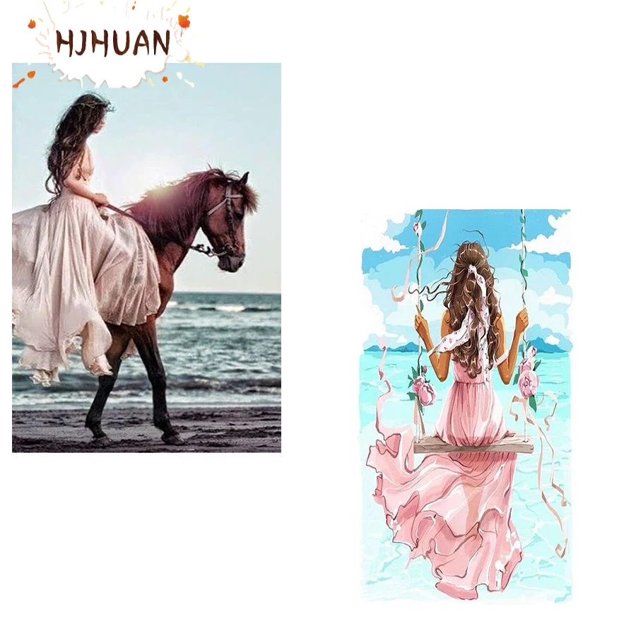 

Алмазная 3d картина «сделай сам» с изображением девушки, круглая квадратная вышивка крестиком, мозаика, настенные картины, украшение для дома, подарок на день рождения